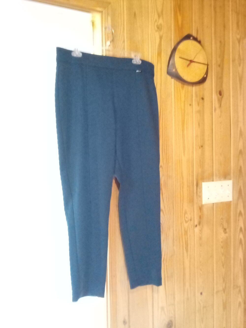 NWT Ann Klein Women's Spruce Black Stretch Pants Sz 16